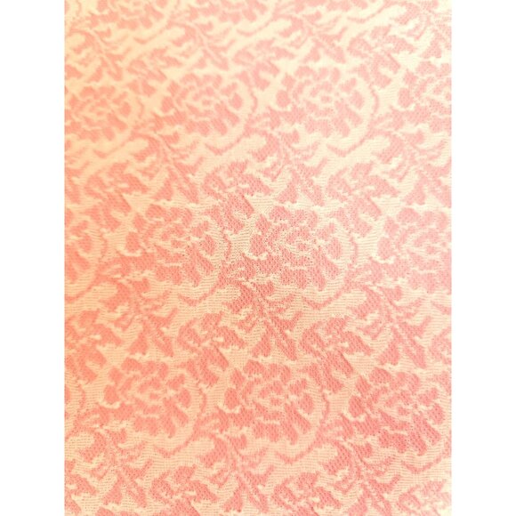 Vintage Pink Floral Pattern Polyester Fabric 2.5 Yards x 60 Inches Sewing Materi - Picture 5 of 6